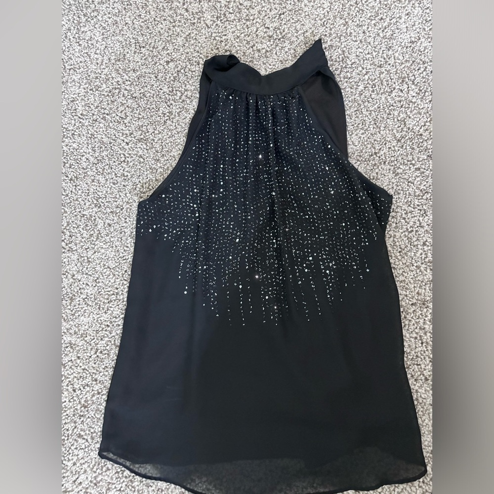 Black top with beading